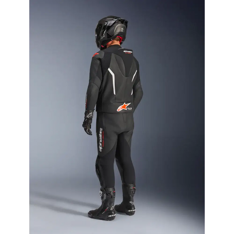 Traje de Pista de 2 Piezas Alpinestars GP Force V2 Black/White/Red Fluo