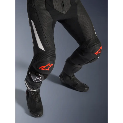 Traje de Pista de 2 Piezas Alpinestars GP Force V2 Black/White/Red Fluo