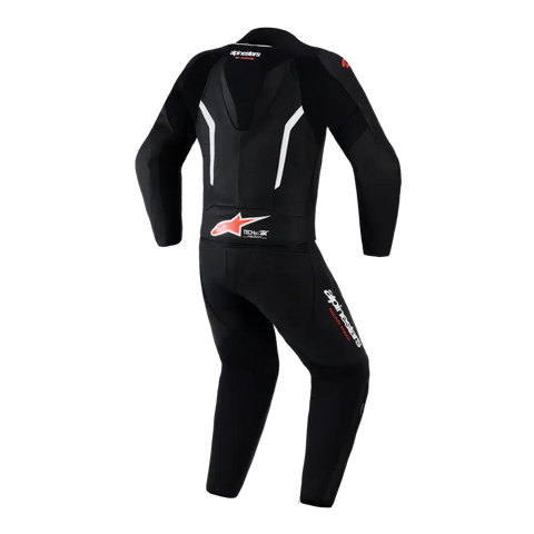 Traje de Pista de 2 Piezas Alpinestars GP Force V2 Black/White/Red Fluo