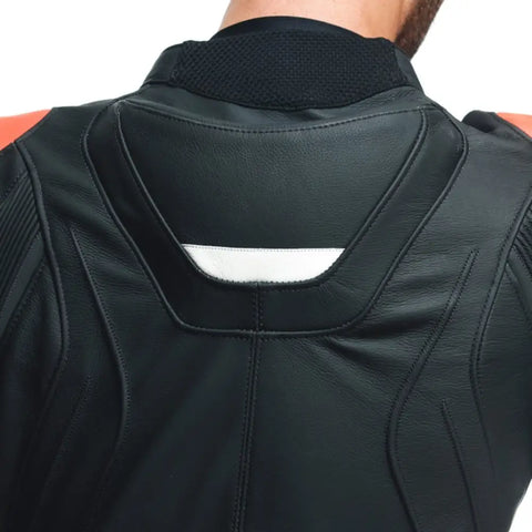 Traje de Pista de 2 Piezas Dainese Avro 4 Black-Matt/Fluo-Red/White