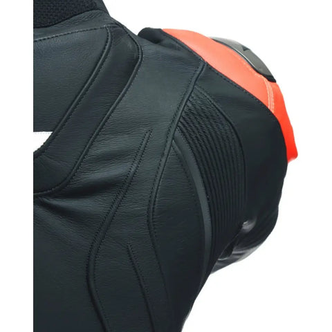 Traje de Pista de 2 Piezas Dainese Avro 4 Black-Matt/Fluo-Red/White