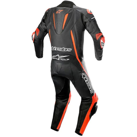 Traje de Pista Alpinestars Fusion Professional Black/Red Fluo