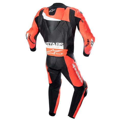 Traje de Pista Alpinestars GP Plus V4 Black/Red Fluo/White