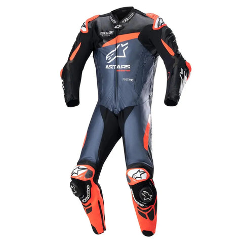 Traje de Pista Alpinestars GP Plus V4 Black/Red Fluo/Dark Blue