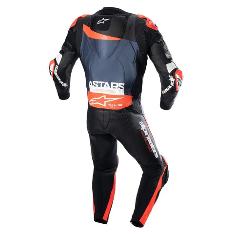 Traje de Pista Alpinestars GP Plus V4 Black/Red Fluo/Dark Blue