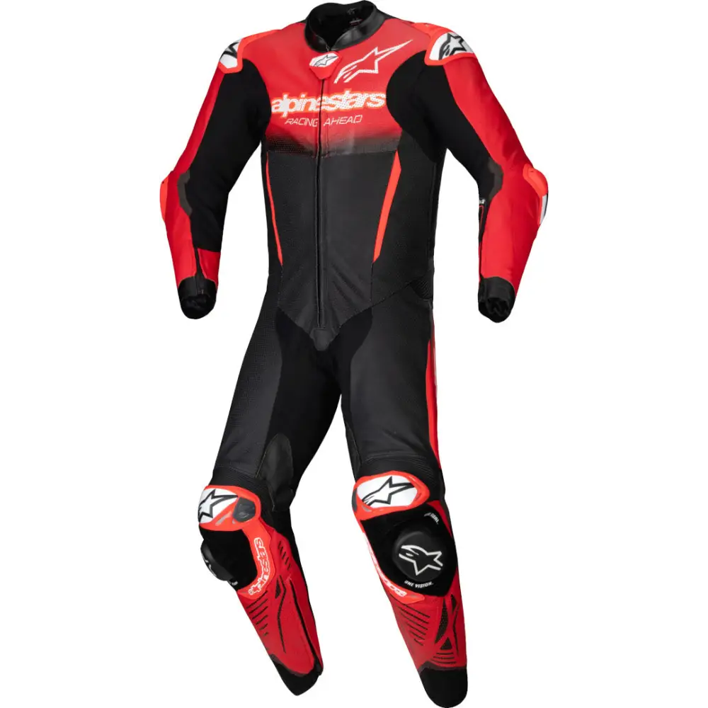Traje de Pista Alpinestars GP-R7 Black/Mid Red