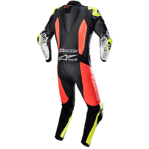 Traje de Pista Alpinestars GP Tech V4 para Tech Air Race Black/Red Fluo/Yellow Fluo