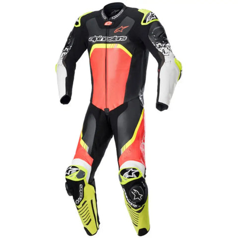 Traje de Pista Alpinestars GP Tech V4 para Tech Air Race Black/Red Fluo/Yellow Fluo