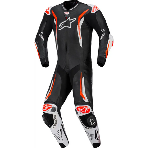 Traje de Pista Alpinestars GP Tech V5 para Tech Air Race Black/White/Red Fluo