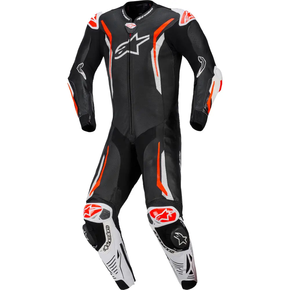Traje de Pista Alpinestars GP Tech V5 para Tech Air Race Black/White/Red Fluo