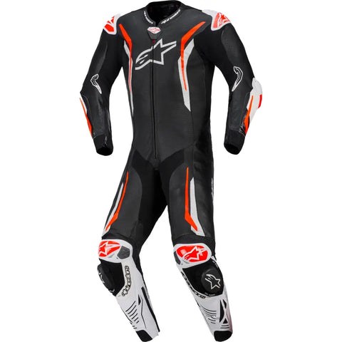 Traje de Pista Alpinestars GP Tech V5 para Tech Air Race Black/White/Red Fluo