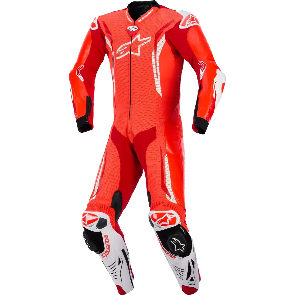 Traje de Pista Alpinestars GP Tech V5 para Tech Air Race Red Fluo/Bright Red/White