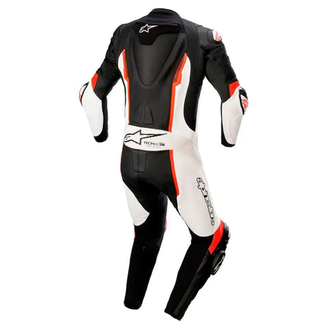 Traje de Pista Alpinestars Missile V2 Black/White/Red Fluo