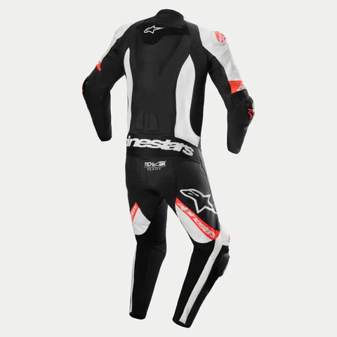 Traje de Pista Alpinestars Missile V2 Ward Black/White/Red Fluo