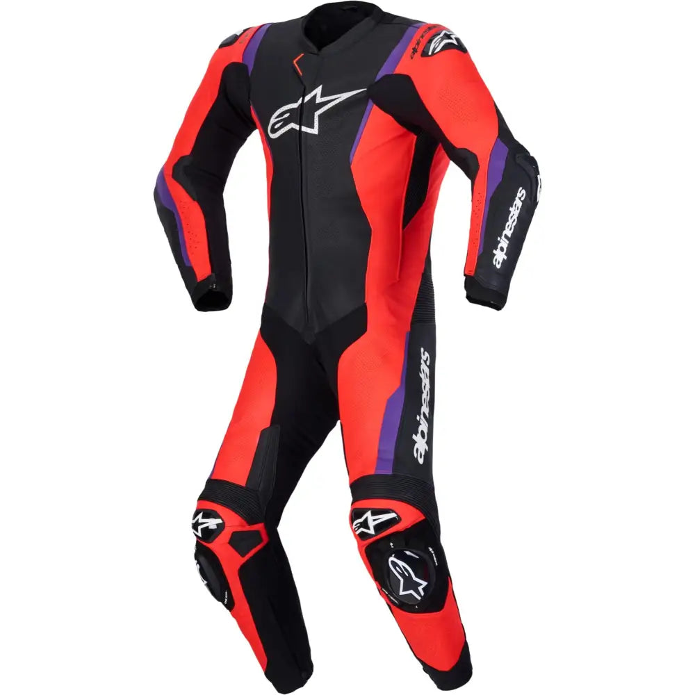 Traje de Pista Alpinestars Missile V3 Black/Red Fluo/Purple