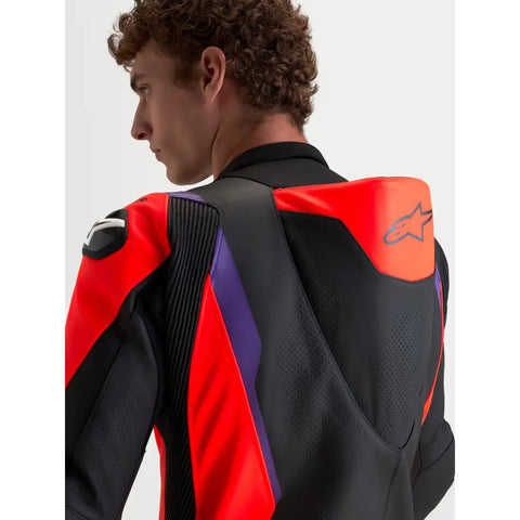 Traje de Pista Alpinestars Missile V3 Black/Red Fluo/Purple