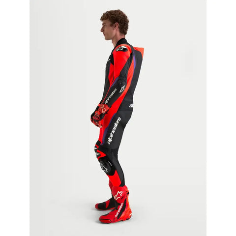 Traje de Pista Alpinestars Missile V3 Black/Red Fluo/Purple