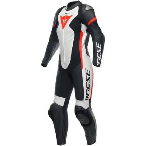 Traje de Pista Mujer Dainese Grobnik Black/White/Neon-Red