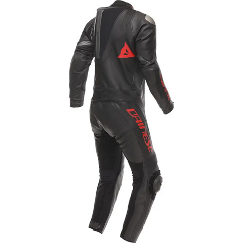 Traje de Pista Perforado Dainese Demon Sprint Black/Black/Red Lava