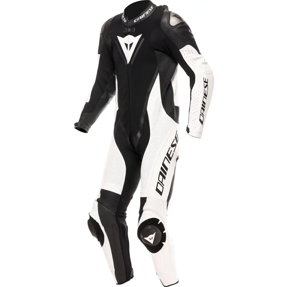 Traje de Pista Perforado Dainese Demon Sprint Black/White