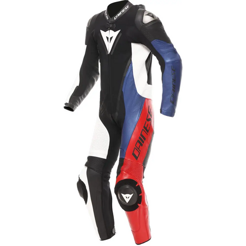 Traje de Pista Perforado Dainese Demon Sprint Black/White/Red Lava