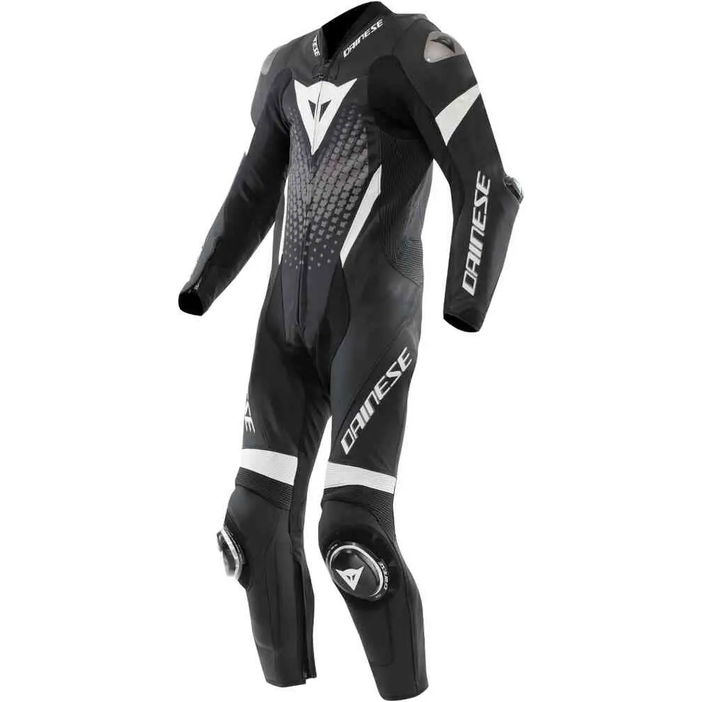 Traje de Pista Perforado Dainese Laguna Seca 6 Black/White/Anthracite
