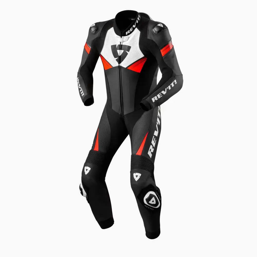 Traje de Pista REV’IT! Argon 2 Black/Neon Red