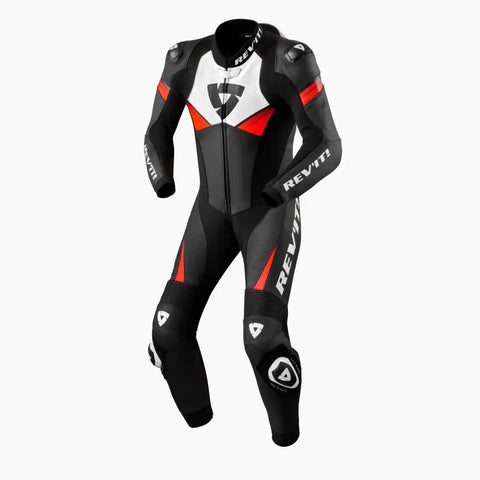 Traje de Pista REV’IT! Argon 2 Black/Neon Red