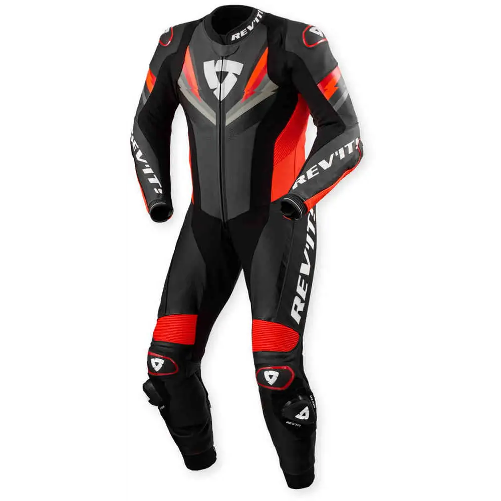 Traje de Pista REV’IT! Quantum 3 Anthracite/Neon Red