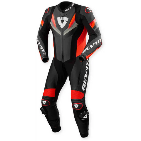 Traje de Pista REV’IT! Quantum 3 Anthracite/Neon Red