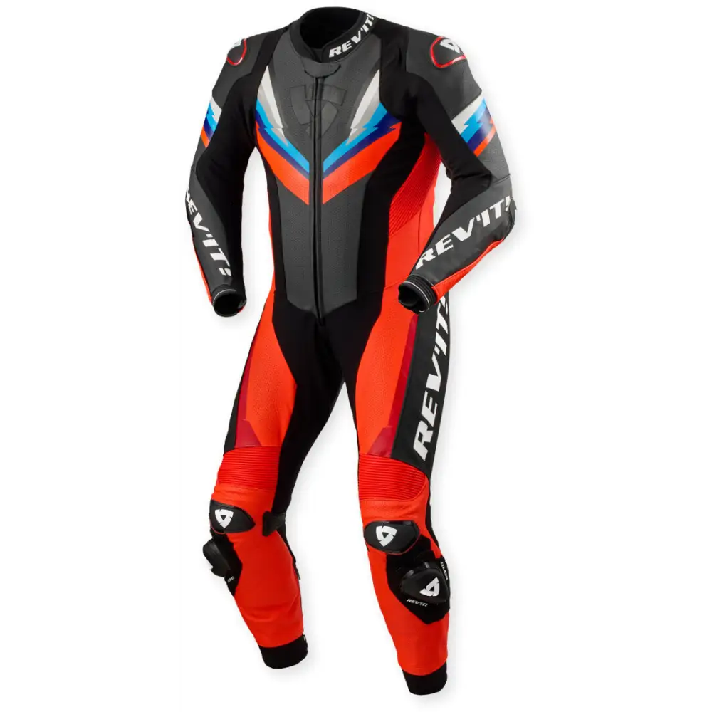 Traje de Pista REV’IT! Quantum 3 Neon Red/Black