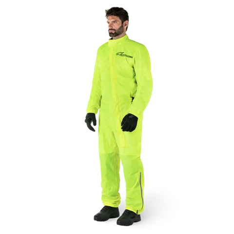 Traje Overol Impermeable Alpinestars Hurricane V2 Yellow Fluo