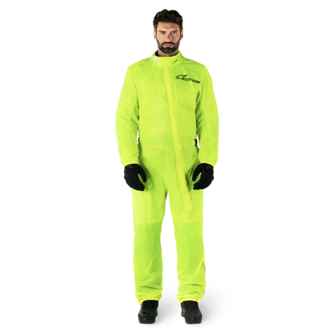 Traje Overol Impermeable Alpinestars Hurricane V2 Yellow Fluo