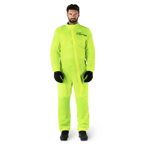 Traje Overol Impermeable Alpinestars Hurricane V2 Yellow Fluo