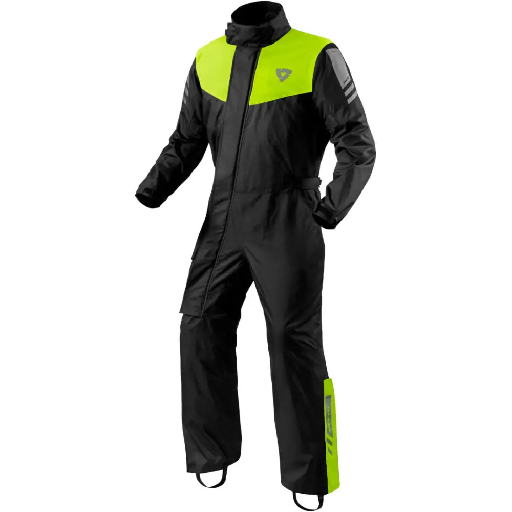 Traje Overol Impermeable REV'IT! Pacific 4 H2O Black/Hi-Viz Yellow
