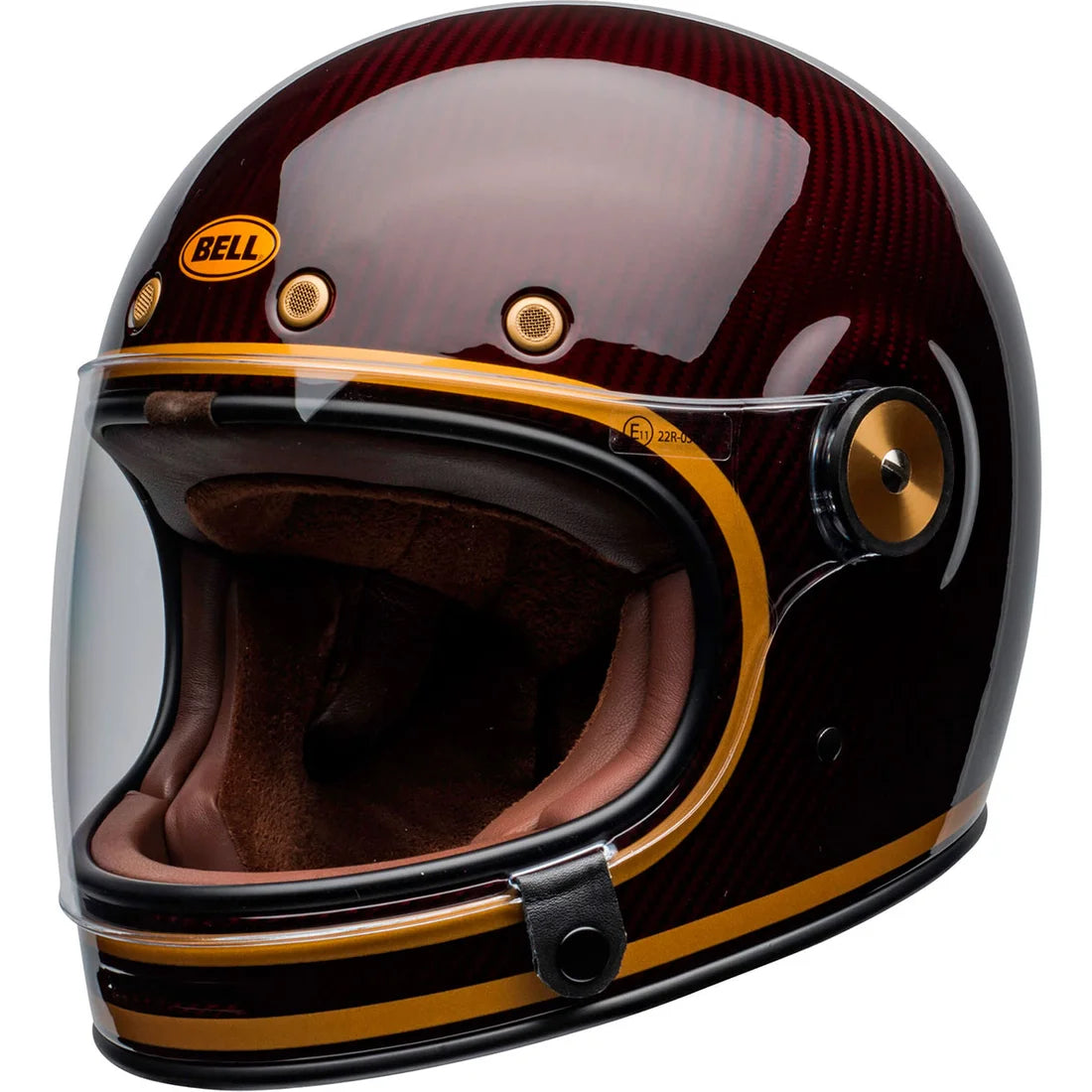 Casco Bell Bullitt Carbon Transcend Candy Red / Gold